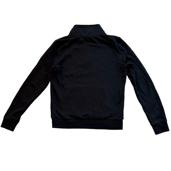 PINK 3/4 Zip Pullover Sweatshirt Sweater Black Front Pocket Size Small - Picture 6 of 6